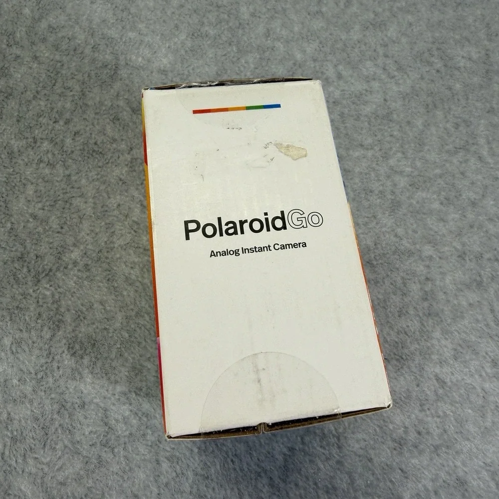 Polaroid Go Analog Instant Camera Black Open Box With Charger Wrist Strap